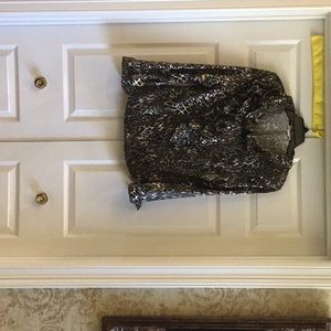 Song and Sung jacket, poly/spandex hand wash, animal print